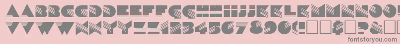 SinaloaRegular Font – Gray Fonts on Pink Background