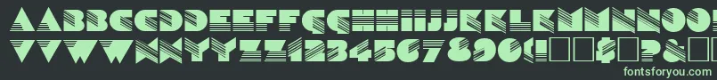SinaloaRegular Font – Green Fonts on Black Background