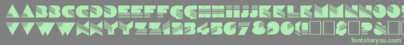 SinaloaRegular Font – Green Fonts on Gray Background