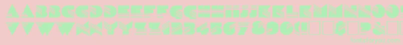SinaloaRegular Font – Green Fonts on Pink Background