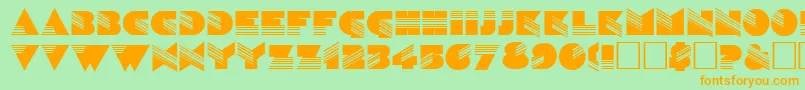 SinaloaRegular Font – Orange Fonts on Green Background