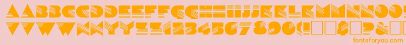 SinaloaRegular Font – Orange Fonts on Pink Background