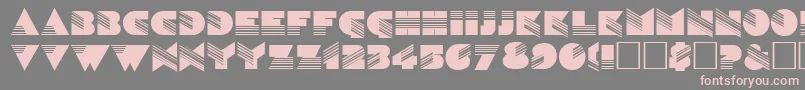 SinaloaRegular-Schriftart – Rosa Schriften auf grauem Hintergrund