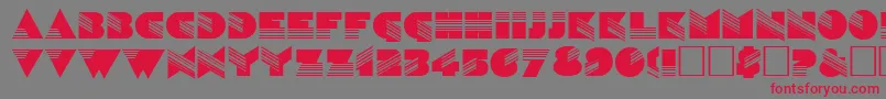 SinaloaRegular Font – Red Fonts on Gray Background