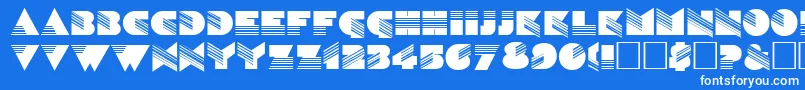 SinaloaRegular Font – White Fonts on Blue Background