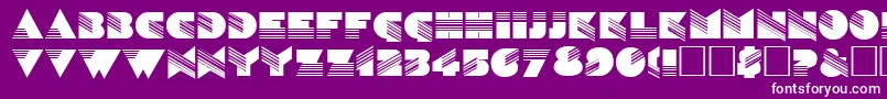 SinaloaRegular Font – White Fonts on Purple Background