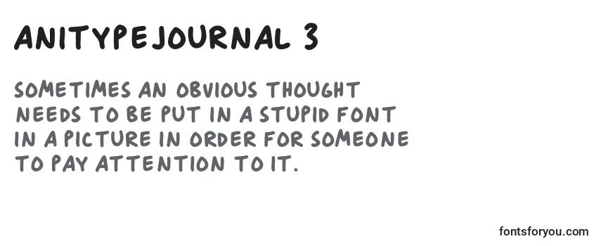 Review of the AnitypeJournal 3 Font