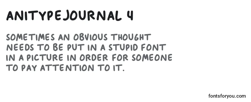 Review of the AnitypeJournal 4 Font