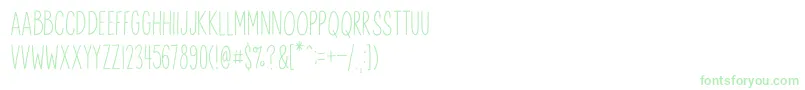 AnitypeRedwood 2 Font – Green Fonts on White Background