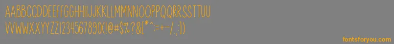 AnitypeRedwood 2-Schriftart – Orangefarbene Schriften auf grauem Hintergrund