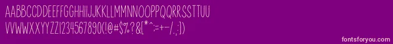 AnitypeRedwood 2 Font – Pink Fonts on Purple Background