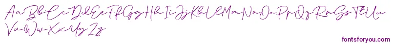Anjel Signature For Personal Use-Schriftart – Violette Schriften