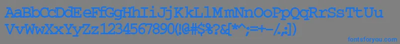 InuktitutlightsskBold Font – Blue Fonts on Gray Background