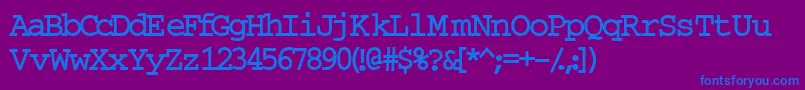 InuktitutlightsskBold Font – Blue Fonts on Purple Background