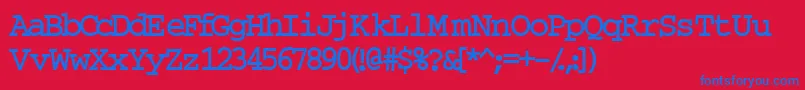 InuktitutlightsskBold Font – Blue Fonts on Red Background