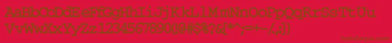 InuktitutlightsskBold Font – Brown Fonts on Red Background