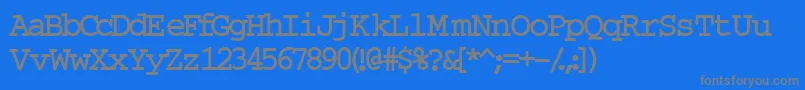 InuktitutlightsskBold Font – Gray Fonts on Blue Background