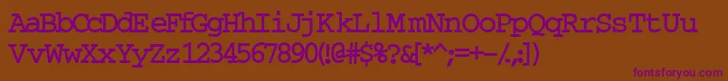 InuktitutlightsskBold Font – Purple Fonts on Brown Background