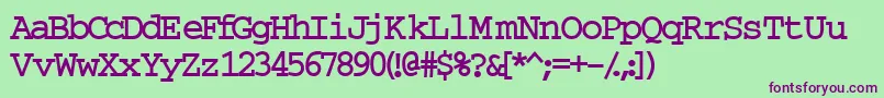 InuktitutlightsskBold Font – Purple Fonts on Green Background