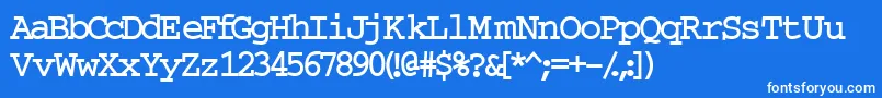 InuktitutlightsskBold Font – White Fonts on Blue Background