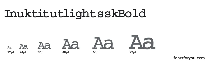 InuktitutlightsskBold Font Sizes