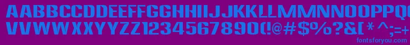 anklepants Font – Blue Fonts on Purple Background