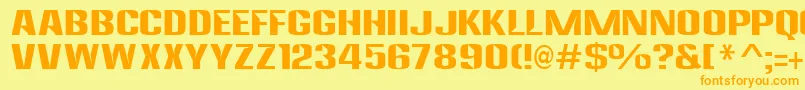 anklepants Font – Orange Fonts on Yellow Background