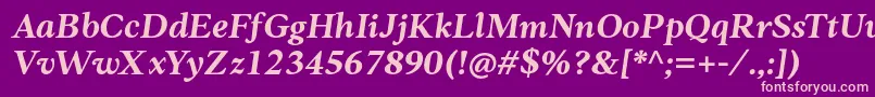 Anko PersonalUse BoldItalic Font – Pink Fonts on Purple Background