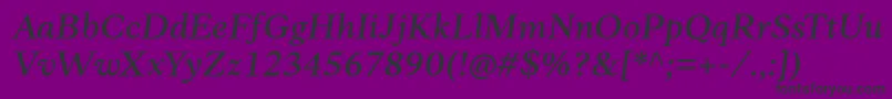 Anko PersonalUse MediumItalic Font – Black Fonts on Purple Background