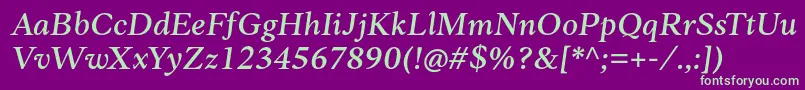 More about Anko PersonalUse MediumItalic Font Anko PersonalUse MediumItalic Font – Green Fonts on Purple Background