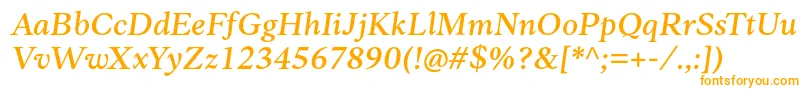 Anko PersonalUse MediumItalic-fontti – oranssit fontit