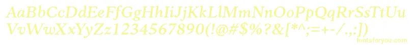 Anko PersonalUse MediumItalic Font – Yellow Fonts