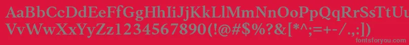 Anko PersonalUse SemiBold Font – Gray Fonts on Red Background