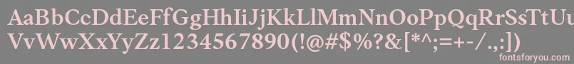 Anko PersonalUse SemiBold Font – Pink Fonts on Gray Background