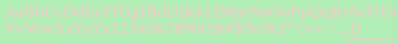 Anko PersonalUse SemiBold Font – Pink Fonts on Green Background