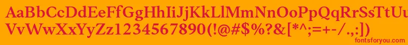 Anko PersonalUse SemiBold Font – Red Fonts on Orange Background