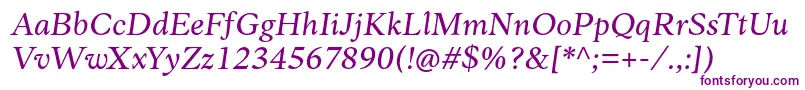 AnkoPersonalUse RegularItalic Font – Purple Fonts on White Background