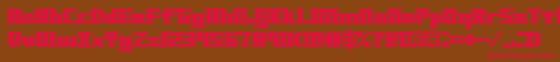 XhumeBrk Font – Red Fonts on Brown Background