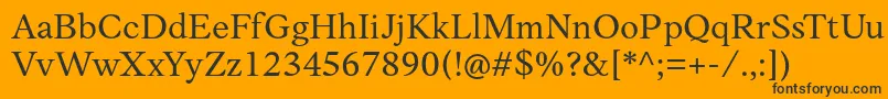 AnkoPersonalUse Font – Black Fonts on Orange Background