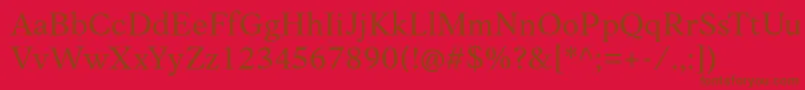AnkoPersonalUse Font – Brown Fonts on Red Background