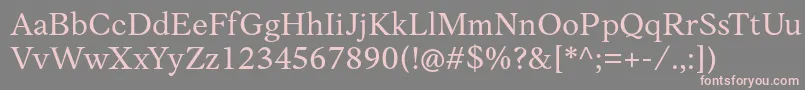 AnkoPersonalUse Font – Pink Fonts on Gray Background