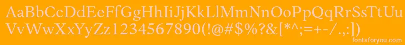 AnkoPersonalUse Font – Pink Fonts on Orange Background