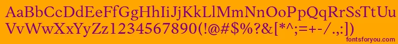 AnkoPersonalUse Font – Purple Fonts on Orange Background