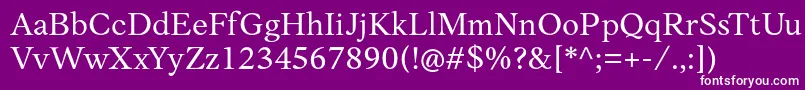 AnkoPersonalUse Font – White Fonts on Purple Background