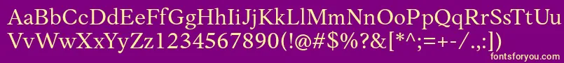 AnkoPersonalUse Font – Yellow Fonts on Purple Background