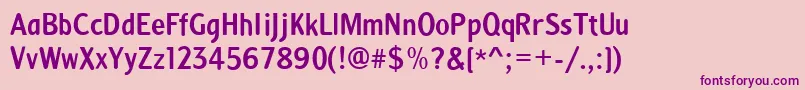 ANNA     Font – Purple Fonts on Pink Background