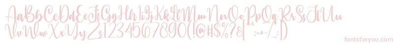 More about Annamellia Font Annamellia Font – Pink Fonts on White Background