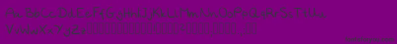 Annies Regular Font – Black Fonts on Purple Background