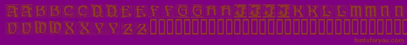 AnnStone Font – Brown Fonts on Purple Background