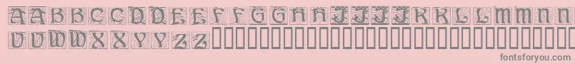 AnnStone Font – Gray Fonts on Pink Background